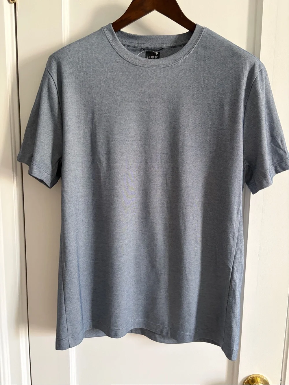 NWT J.Crew Men's Blue Performance T-Shirt Moisture-Wicking Workout Tee Large